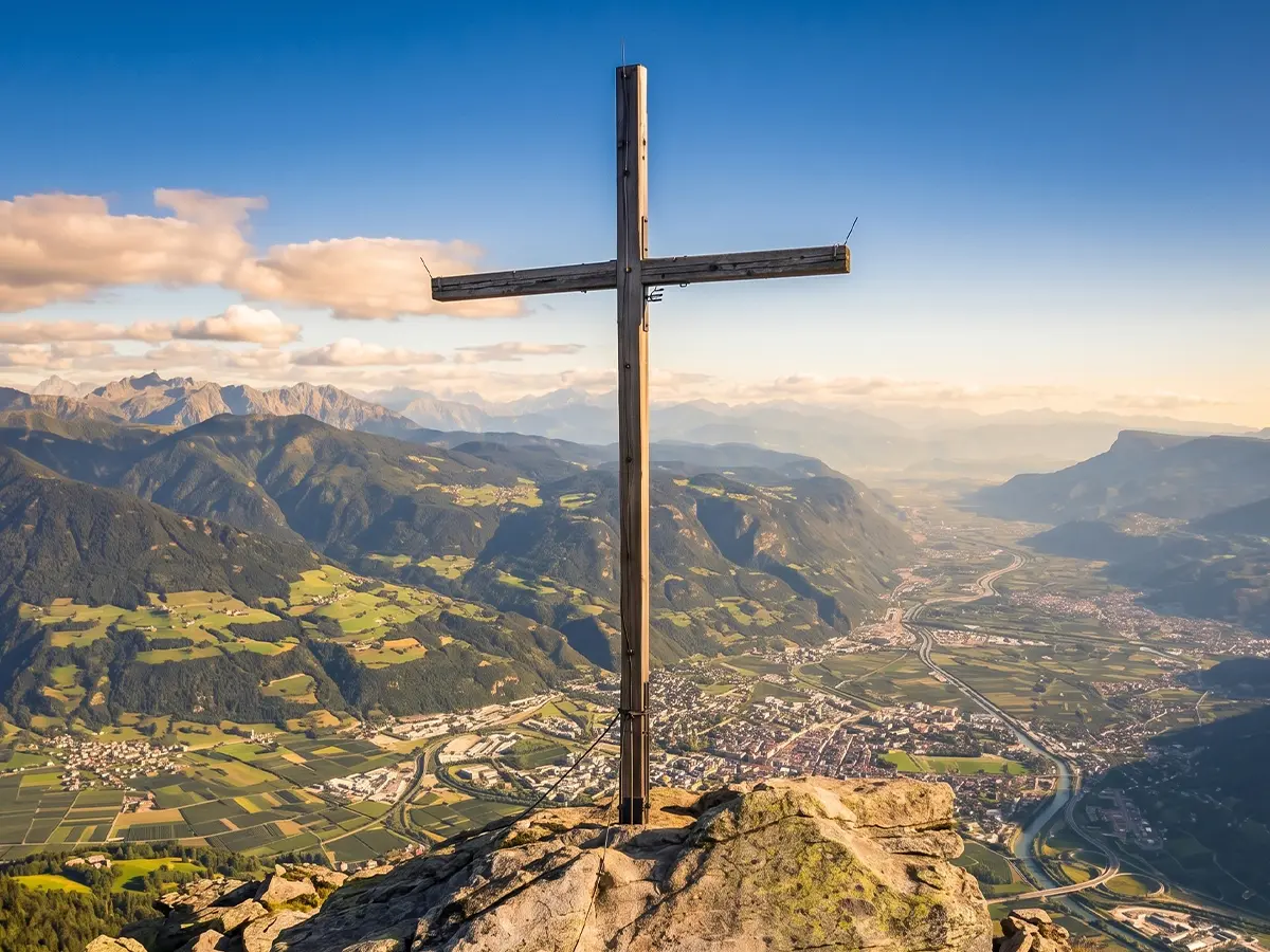 Mutspitze · Sonnenuntergang über Meran